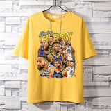 Basketball Sports T Shirt Curry Trendy Printed Basketball Sport Short Sleeve T-Shirt Boys Loose