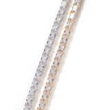 Chains Rectangular Zircon Necklace INS Personalized Simple Tennis Chain Spectrum St. Valentine's