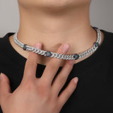 Chains Broken Heart 9mm Cuban Chains Bronze Zircon Full Diamond Spectrum