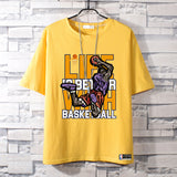 Basketball Sports T Shirt Kobe Short-Sleeved T-Shirt Men'S Cotton Student Korean Style Able Leisure Sports