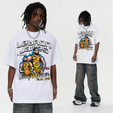 Vintage T-shirts James James Short Sleeve T-Shirt Men's and Women's Printed T-Shirts Loose