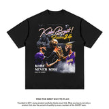 Nba T Shirt Summer Kobe James Printed Short Sleeve T-shirt American Retro