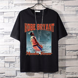 Basketball Sports T Shirt Pure Cotton Loose Short Sleeve T-Shirt Men'S Lakers Kobe Basketball Sports Half Sleeve Clothes