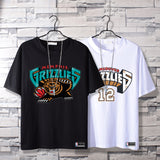 Basketball Sports T Shirt Summer Cotton Short Sleeve T-Shirt Male Student Basketball Sports Loose