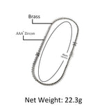 Chains Love Necklace Women's 4mm Diamond Light Luxury Clavicle Neck Chain Spectrum