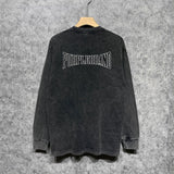 Purple Brand Distressed Long Sleeve Shirt Fashion Distressed Loose Long-sleeved Top
