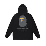 Bathing Ape Hoodie Autumn/Winter Letter Print Loose Hoodie Pullover Ape Sweater