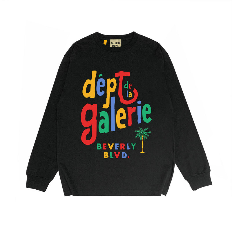 Gallery Dept Long Sleeved Shirt Fashion Brand Long Sleeve Long-Sleeved T-shirt Blouse