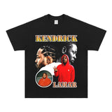 Kendrick Lamar T Shirts Hip Hop Rap Loose Short Sleeves