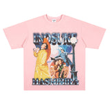 Film Star T Shirt Old Movie Singin'in the Rain Loose Retro Street Pure Cotton American T-shirt Men and Women