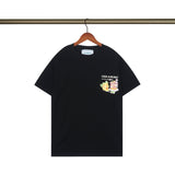 Casablanca T Shirts Crew Neck Loose Cotton Tee