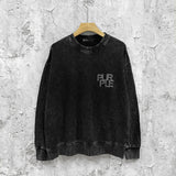 Purple Brand Distressed Sweatshirt Retro Vintage Crew Neck Sweater