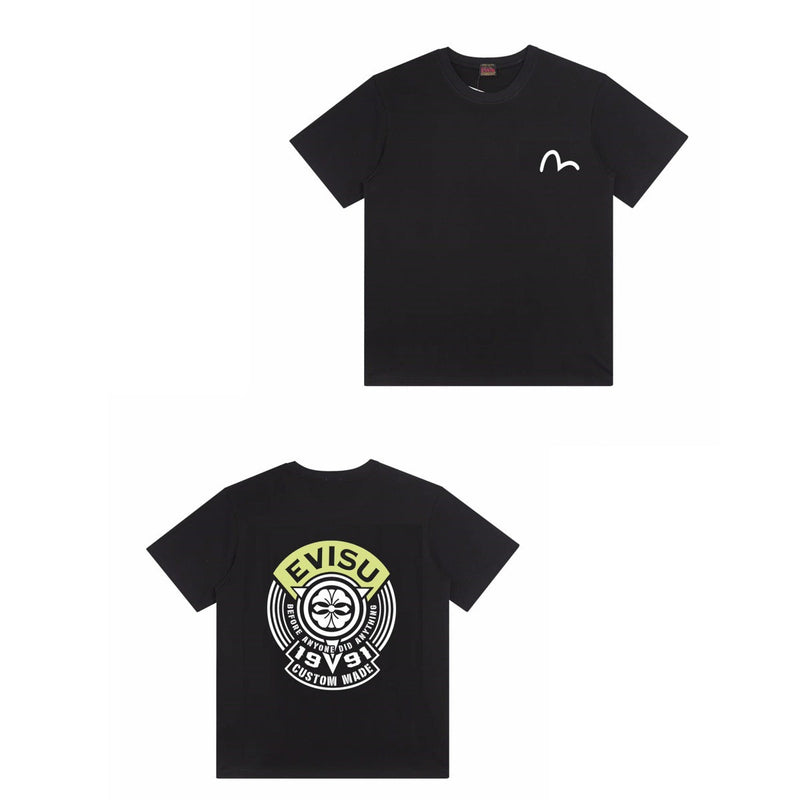 Evisu T Shirts Loose Versatile Casual T-Shirts