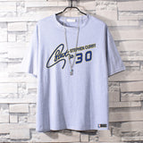 Basketball Sports T Shirt Summer Warriors Curry 30 Student Basketball Sports Breathable Short Sleeve T-Shirt Men