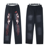 Mens trendy Hoodie & Pants Wash Water Make Old Hoodies Sweater Trousers