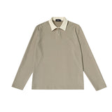 Unisex long-sleeved shirt autumretropolo shirt lapel