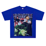Film Star T Shirt Movie Fallen Angel Short Sleeve Loose Retro American Street T-shirt Men and Women