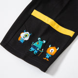 Boy Shorts Summer Children's Shorts Little Monster Embroidered Double Pocket Pants