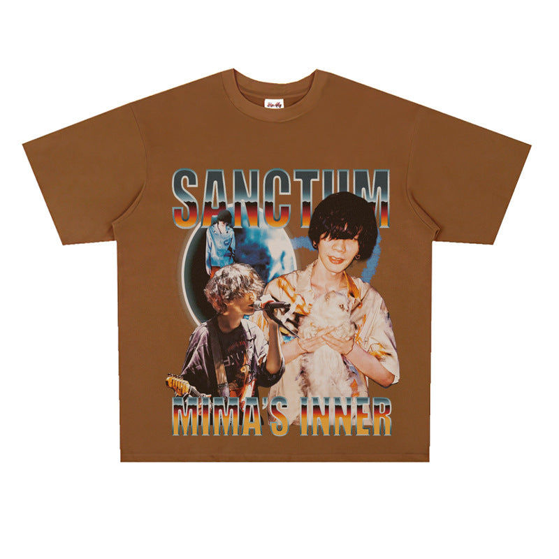 Film Star T Shirt Yonezu Kenshi Poster Commemorative Edition Loose Street T-shirt Men and Women