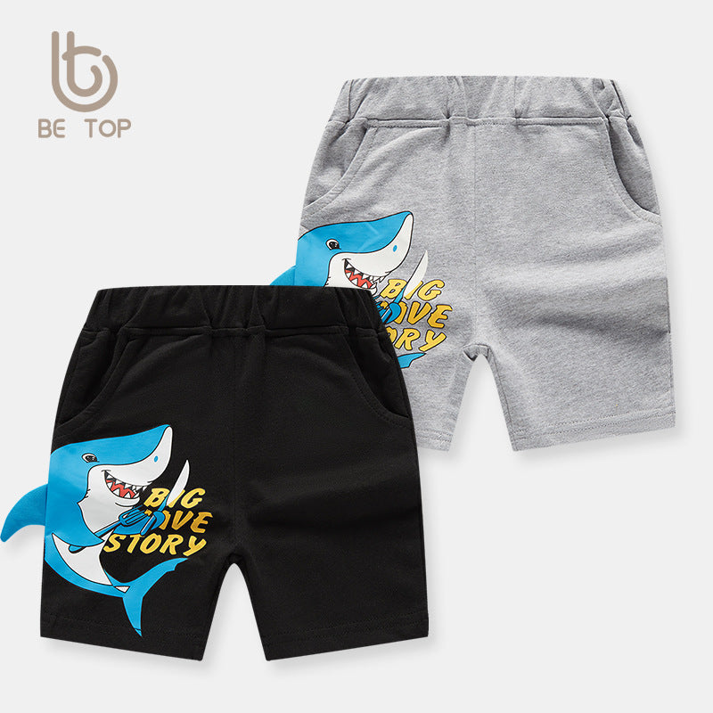 Boy Shorts Boys' Shorts Summer Fashionable Casual Pants Children's Pants Baby Korean Cartoon