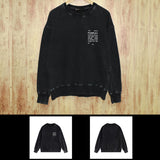 Purple Brand Distressed Sweatshirt Retro Vintage Crew Neck Sweater