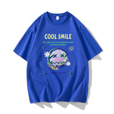 Nasa T Shirt Short Sleeve T-Shirt Men'S Summer Loose Half Sleeve Round Neck T-Shirt
