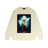 Purple Brand Long Sleeve T-Shirt Fashion Loose Long Sleeve Top
