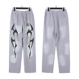 Mens trendy Hoodie & Pants Wash Water Make Old Hoodies Sweater Trousers