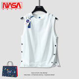 Nasa T Shirt Vest Men'S T-Shirt Summer Student Fitness Sports Top