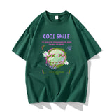 Nasa T Shirt Short Sleeve T-Shirt Men'S Summer Loose Half Sleeve Round Neck T-Shirt