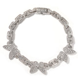 Chains Zircon Butterfly Pig Nose Necklace ins Wind Spectrum Royalty