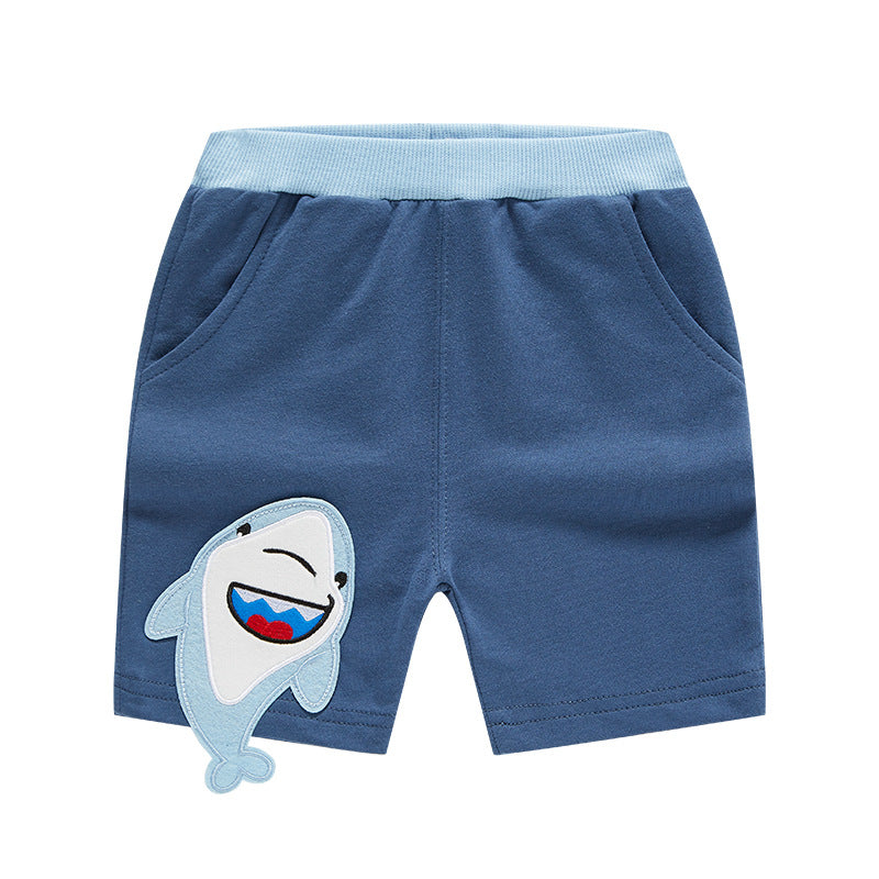 Boy Shorts Children's Summer Clothing Children's Shorts Boys' Shorts Baby Leisure Crawler Cartoon Dinosaur