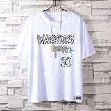 Basketball Sports T Shirt Summer Warriors Curry 30 Student Basketball Sports Breathable Short Sleeve T-Shirt Men