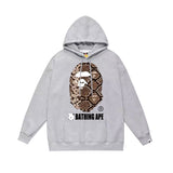 Bathing Ape Hoodie Autumn/Winter Letter Print Loose Hoodie Pullover Ape Sweater