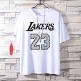Basketball Sports T Shirt James No. 23 Kobe Short-Sleeved T-Shirt Men'S Loose