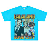 Film Star T Shirt Loose Retro Street Cotton American T-shirt Men and Women