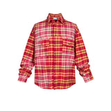 MIJKO Mens Jacket Plaid Shirt Vintage Jacket