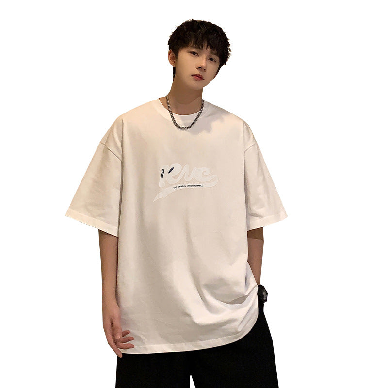 Nasa T Shirt Summer Short-Sleeved T-Shirt Loose Student Top Men