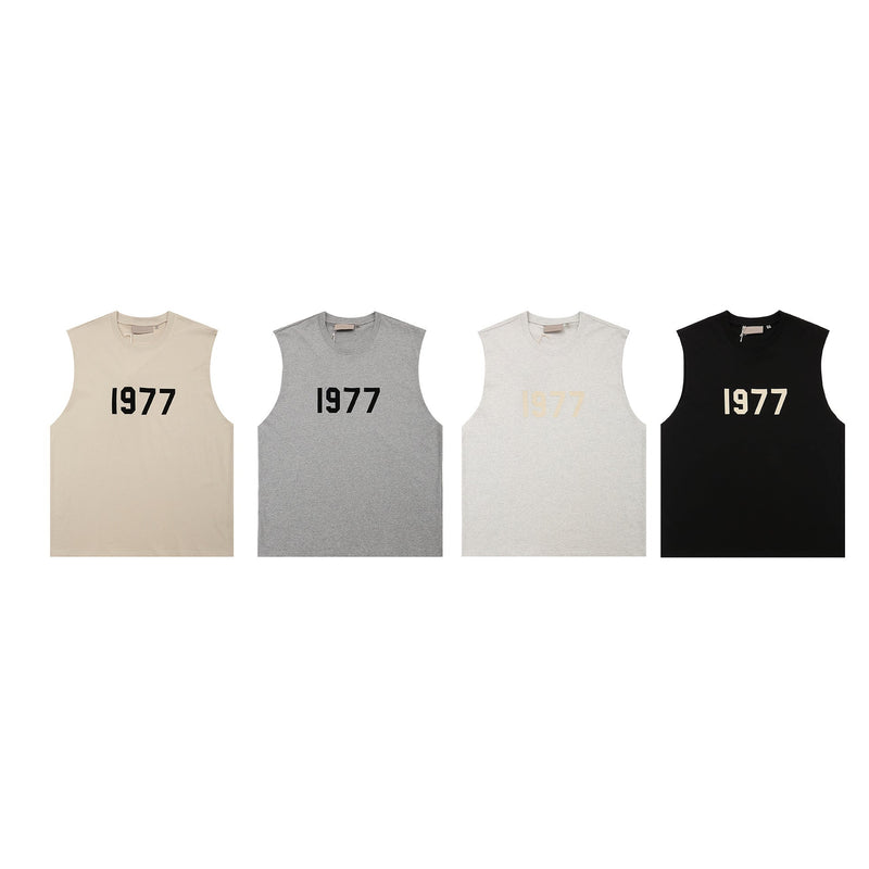 Fog Essentials tank spring FOG letter crew neck vest
