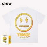Drew T Shirts Lightning Smiley Print