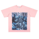 Film Star T Shirt Trendy Cotton Short Sleeve Loose round Neck Retro T-shirt for Men and Women