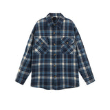 MIJKO Mens Jacket Retro Checked Shirt