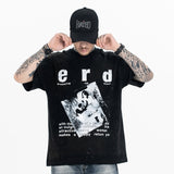 ERD T Shirts Men's Spring and Summer Printed Short Sleeve Heavy T-shirt