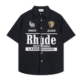 Rhude T Shirt Short Sleeve Shirt Casual Shirt