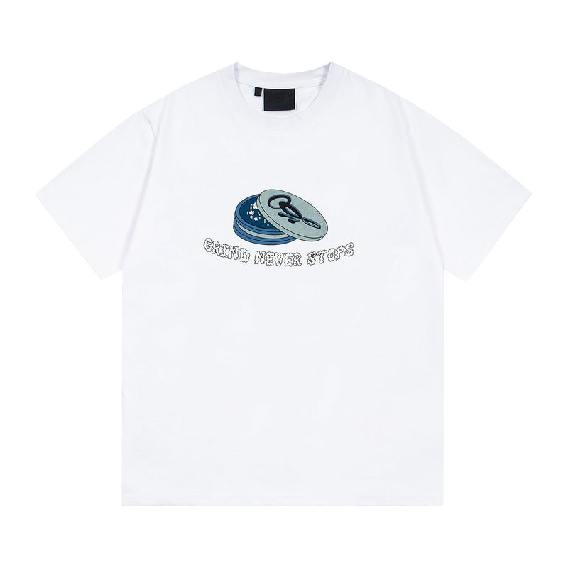 Synaworld T Shirts central cee coin letter print casual loose t-shirt