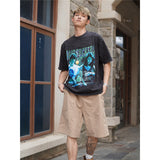 Film Star T Shirt Short Sleeve Loose Retro American T-shirt Men