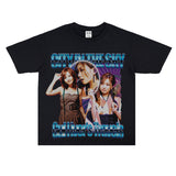 Film Star T Shirt Loose Heavy Retro Street T-shirt Men and Women