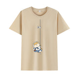 Basketball Sports T Shirt Summer Casual Short Sleeve T-Shirt Men'S Trendy Student Loose