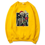 Dead Inside Skeleton Christmas Sweatshirt Sarcastic Christma
