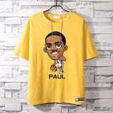 Basketball Sports T Shirt Nba Basketball Kobe James Curry Short Sleeve T-Shirt Male Student Loose